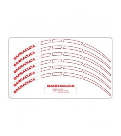 ΤΑΙΝΙΑ ΤΡΟΧΩΝ BARRACUDA WHITE/RED N5400/B 