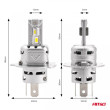 AMIO H4 X2 SERIES ΛΑΜΠΕΣ LED 10-16V 72W 6.500K 7920LM CANBUS (ΑΝΕΜΙΣΤΗΡΑΚΙ) 2ΤΕΜ.