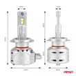 AMIO H7 X2 SERIES ΛΑΜΠΕΣ LED 10-16V 72W 6.500K 7920LM CANBUS (ΑΝΕΜΙΣΤΗΡΑΚΙ) 2ΤΕΜ.