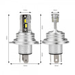 AMIO H4 H-SERIES ΛΑΜΠΕΣ LED 9>18V 42W 6500K 3600LM +200% CSP 2 TEM.