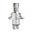 AMIO H4 H-SERIES ΛΑΜΠΕΣ LED 9>18V 42W 6500K 3600LM +200% CSP 2 TEM.