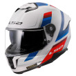LS2 STREAM II FF808 VINTAGE ΚΡΑΝΟΣ FULL FACE BLUE WHITE RED