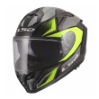 LS2 CHALLENGER II FF817 ΚΡΑΝΟΣ FULL FACE VIPER GREY H-V YELLOW