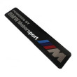 POWERED BY BMW MOTORSPORT ΜΕΤΑΛΛΙΚΟ ΑΥΤΟΚΟΛΛΗΤΟ ΣΗΜΑ ΑΛΟΥΜΙΝΙΟΥ 