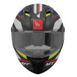MT STINGER 2 CHESTE C0 ΚΡΑΝΟΣ FULL FACE BLACK/ WHITE/ FLUO MATT