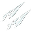 YAMAHA R1 ΑΥΤΟΚΟΛΛΗΤΟ ΣΗΜΑ 3D 2 ΤΕΜΑΧΙΑ ΑΣΗΜΙ 