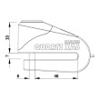 OXFORD QUARTZ XA6 ALARM DISC LOCK KΛΕΙΔΑΡΙΑ ΔΙΣΚΟΦΡΕΝΟΥ LK215 6MM