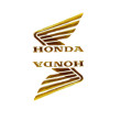 HONDA ΑΥΤΟΚΟΛΛΗΤΟ ΣΗΜΑ 3D 2 ΤΕΜΑΧΙΑ ΧΡΥΣΟ 