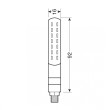 LAMPA LINE SQ ΠΙΣΩ ΦΛΑΣ ΜΗΧΑΝΗΣ 12V SMD LED ΘΕΣΕΩΣ/STOP/ΦΛΑΣ 92 X 16MM ΜΑΥΡΟ 