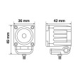 LAMPA WIDE BEAM WL-19 10W 9-32V ΠΡΟΒΟΛΕΑΣ ΜΗΧΑΝΗΣ LED 600 LM