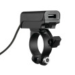 LAMPA X TREK OPTILINE MOTO ΦΟΡΤΙΣΤΗΣ USB TYPE A+C ΜΕ ΒΑΣΗ ΣΤΗΡΙΞΗΣ ΤΙΜΟΝΙΟΥ ΑΔΙΑΒΡΟΧΟΣ 12V 18W 22-32MM  
