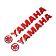 YAMAHA ΑΥΤΟΚΟΛΛΗΤΟ ΣΗΜΑ 3D 2 ΤΕΜ ΚΟΚΚΙΝΟ 