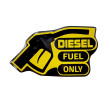 DIESEL FUEL ONLY ΑΥΤΟΚΟΛΛΗΤΟ ΣΜΑΛΤΟΥ 