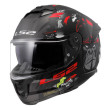 LS2 STREAM II FF808 ANGRY MONKEY ΚΡΑΝΟΣ FULL FACE MATT BLACK RED