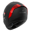 SHARK SPARTAN RS ΚΡΑΝΟΣ FULL FACE BLANK MATT RED BLACK