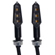 ΦΛΑΣ ΜΗΧΑΝΗΣ LUM-600 LED ΠΟΡΤΟΚΑΛΙ ΜΕ ΔΙΑΦΑΝΗ ΤΖΑΜΑΚΙ