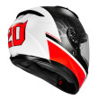 HJC C10 FQ20 QUARTARARO MC1SF ΚΡΑΝΟΣ FULL FACE BLACK WHITE RED