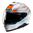 HJC i71 IORIX MC27 ΚΡΑΝΟΣ FULL FACE WHITE ORANGE