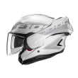 HJC F100 HETAL MC10 ΚΡΑΝΟΣ FLIP UP SYSTEM KEVLAR WHITE SILVER