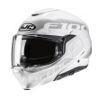 HJC F100 HETAL MC10 ΚΡΑΝΟΣ FLIP UP SYSTEM KEVLAR WHITE SILVER