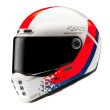 HJC V10 FQ20 RETRO MC21 ΚΡΑΝΟΣ FULL FACE WHITE BLUE RED