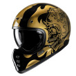 HJC V60 FLAME MC9 ΚΡΑΝΟΣ ΜΗΧΑΝΗΣ KEVLAR OFF ROAD VINTAGE GOLD BLACK