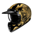 HJC V60 FLAME MC9 ΚΡΑΝΟΣ ΜΗΧΑΝΗΣ KEVLAR OFF ROAD VINTAGE GOLD BLACK