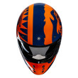 HJC V60 FLAME MC27 ΚΡΑΝΟΣ ΜΗΧΑΝΗΣ KEVLAR OFF ROAD VINTAGE ORANGE BLUE