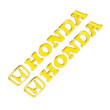 HONDA ΑΥΤΟΚΟΛΛΗΤΟ ΣΗΜΑ 3D 2 ΤΕΜ. ΧΡΥΣΟ 