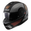 LS2 FF908 STROBE II ORION ΚΡΑΝΟΣ ΜΗΧΑΝΗΣ FLIP UP MATT BLACK BROWN