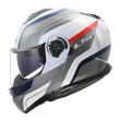 LS2 FF908 STROBE II MONZA ΚΡΑΝΟΣ ΜΗΧΑΝΗΣ FLIP UP GREY WHITE