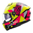 LS2 STREAM II FF808 TIGER ΚΡΑΝΟΣ FULL FACE GLOSS FLUO YELLOW