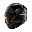 SHARK SPARTAN GT PRO ΚΡΑΝΟΣ FULL FACE CARBON KULTRAM CARBON BLACK RED 