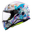 LS2 812 KID NEXT LEVEL ΠΑΙΔΙΚΟ ΚΡΑΝΟΣ ΜΗΧΑΝΗΣ FULL FACE WHITE BLUE