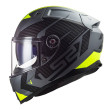 LS2 VECTOR II FF811 SPLITTER ΚΡΑΝΟΣ FULL FACE MATT BLACK FLUO 