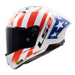 LS2 THUNDER GP AERO FF805 REPLICA BAZ ΚΡΑΝΟΣ FULL FACE WHITE RED BLUE