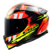 LS2 VECTOR II ΚΡΑΝΟΣ FULL FACE CARBON TANTIC ORANGE YELLOW