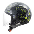 LS2 SPHERE LUX II OF558 MAXCA ΚΡΑΝΟΣ JET BLACK FLUO