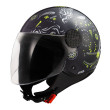 LS2 SPHERE LUX II OF558 MAXCA ΚΡΑΝΟΣ JET BLACK FLUO