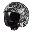 LS2 SPITFIRE II OF599 TRIBAL ΚΡΑΝΟΣ JET MATT BLACK WHITE