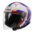 LS2 INFINITY II OF603 FOCUS ΚΡΑΝΟΣ JET WHITE BLUE RED