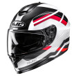 HJC C70N BELIS MC1SF ΚΡΑΝΟΣ FULL FACE WHITE BLACK RED