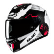 HJC C10 ASPA MC1 ΚΡΑΝΟΣ FULL FACE WHITE BLACK RED