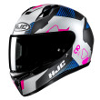 HJC C10 ASPA MC28SF ΚΡΑΝΟΣ FULL FACE SILVER BLUE PINK