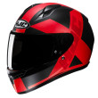 HJC C10 TEZ MC1SF ΚΡΑΝΟΣ FULL FACE BLACK RED