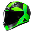 HJC C10 TEZ MC4HSF ΚΡΑΝΟΣ FULL FACE BLACK GREEN