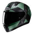 HJC C10 TEZ MC4SF ΚΡΑΝΟΣ FULL FACE MATT BLACK GREEN
