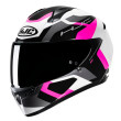 HJC C10 TINS MC8 ΚΡΑΝΟΣ FULL FACE PINK BLACK WHITE