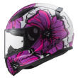 LS2 FF353 RAPID II POPPIES ΚΡΑΝΟΣ FULL FACE PURPLE FUSCHIA