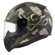 LS2 RAPID II FF353 PIRATES ΚΡΑΝΟΣ FULL FACE MATT TITANIUM BLACK FLUO